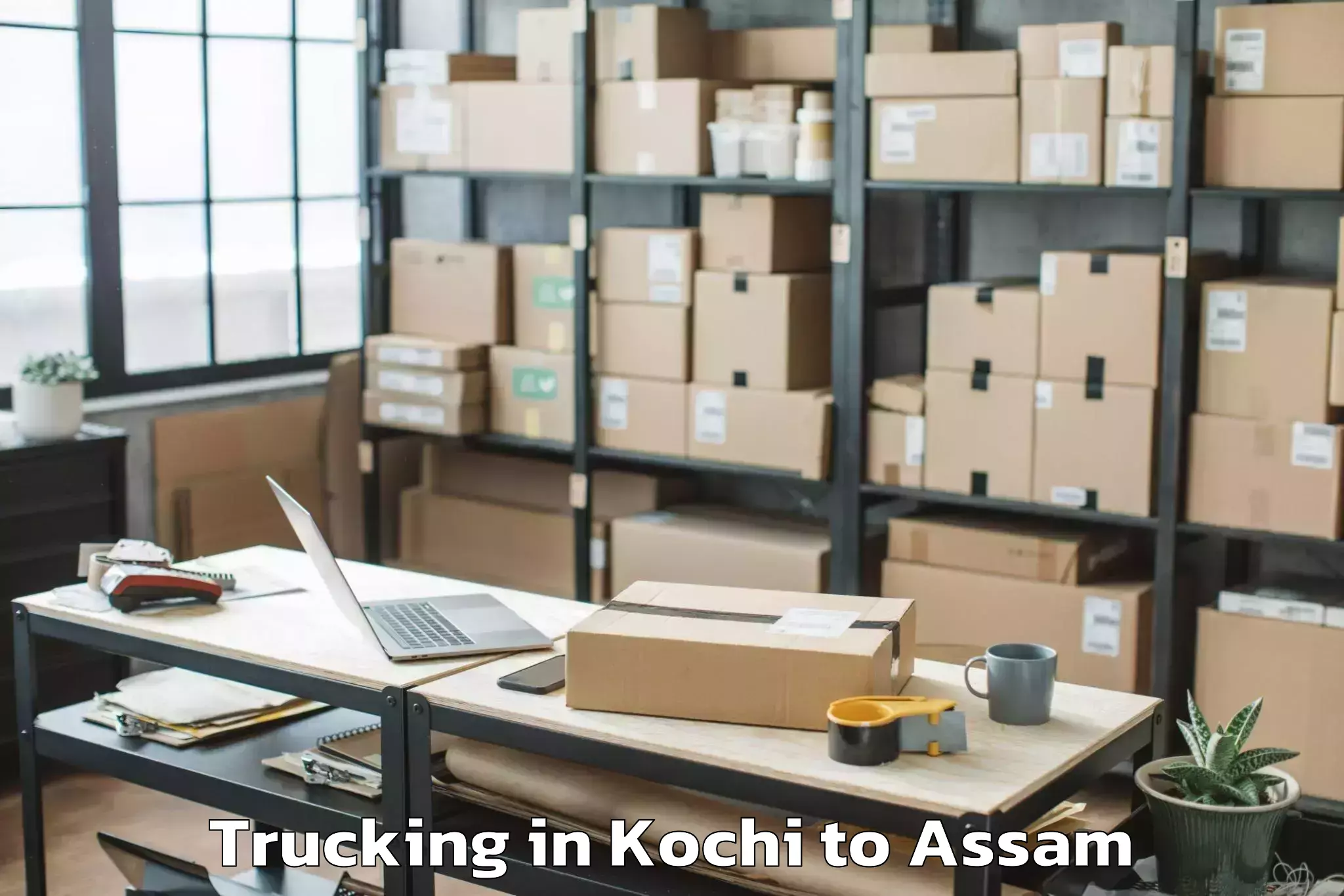 Professional Kochi to Bongkhar Trucking